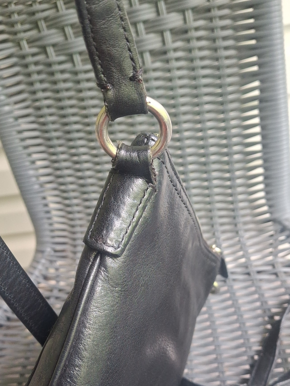 Coach Black Leather Crossbody with Front Zip Pocket - Picture 5 of 8